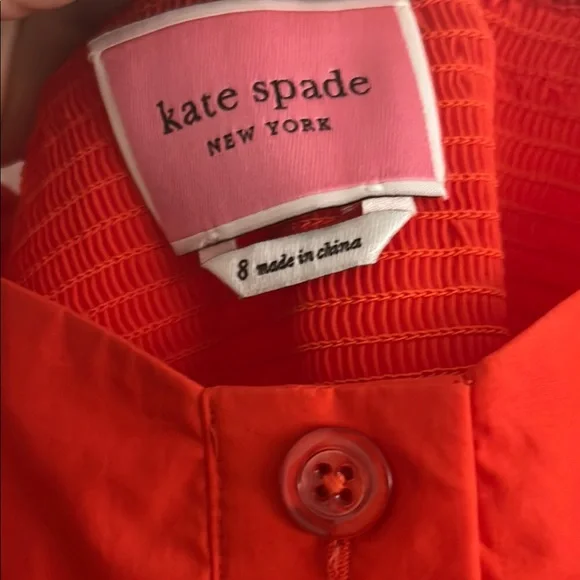 Kate Spade Red and Pink Button-Down Dress - Picture 2 of 4